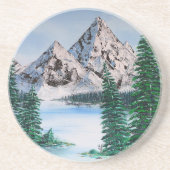 Dessous De Verre En Grès Cold Mountain (Devant)