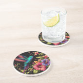 Dessous De Verre En Grès Colibri (Côté)