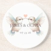 Dessous De Verre En Grès Colibri adorable (Devant)