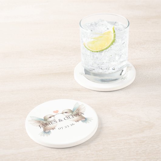 Dessous De Verre En Grès Colibri adorable (Côté)