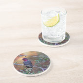 Dessous De Verre En Grès Colibri au coucher du soleil (Côté)