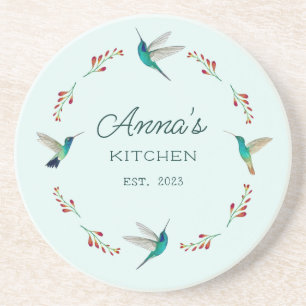 Dessous De Verre En Grès Colibri personnalisé