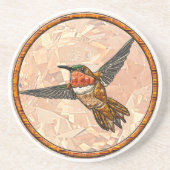 Dessous De Verre En Grès Colibri roux (Devant)