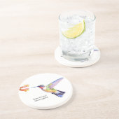 Dessous De Verre En Grès colibri Rubis-throated (Côté)