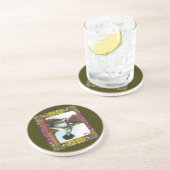 Dessous De Verre En Grès Colibris et fleurs #3 (Côté)