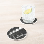 Dessous De Verre En Grès Colisée noire blanche Empire romain (Côté)