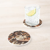 Dessous De Verre En Grès Collage de café (Côté)