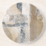 Dessous De Verre En Grès Collage de dentelle I<br><div class="desc">Décorations pour la maison</div>
