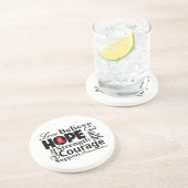 Dessous De Verre En Grès Collage de Hope (Côté)