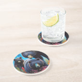 Dessous De Verre En Grès Collage de la famille de l'ours (Côté)