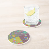 Dessous De Verre En Grès Collage de libellules (Côté)