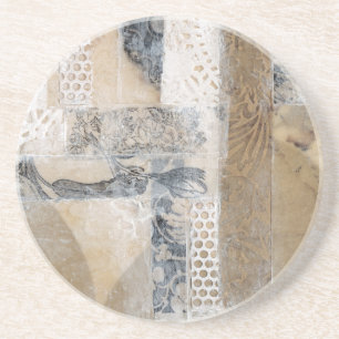 Dessous De Verre En Grès Collage I de dentelle