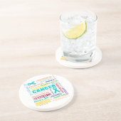 Dessous De Verre En Grès Collecte de sensibilisation au cancer de l'ovaire (Côté)