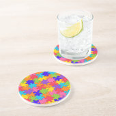Dessous De Verre En Grès Collection puzzled (Côté)