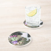 Dessous De Verre En Grès Collie Pup Sent les fleurs (Côté)