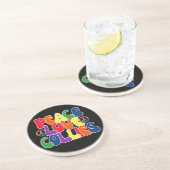 Dessous De Verre En Grès Collies d'amour pour la paix (Côté)