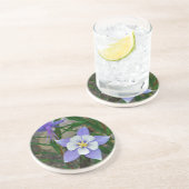 Dessous De Verre En Grès Colonne bleue (Côté)