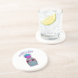 Dessous De Verre En Grès Colorful Hawaiian aloha