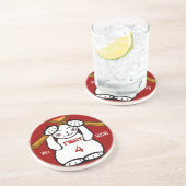 Dessous De Verre En Grès Combattre Sushi Maneki Neko Funny (Côté)