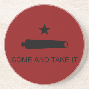 Dessous De Verre En Grès Come & Take It ! Flag de Texas State