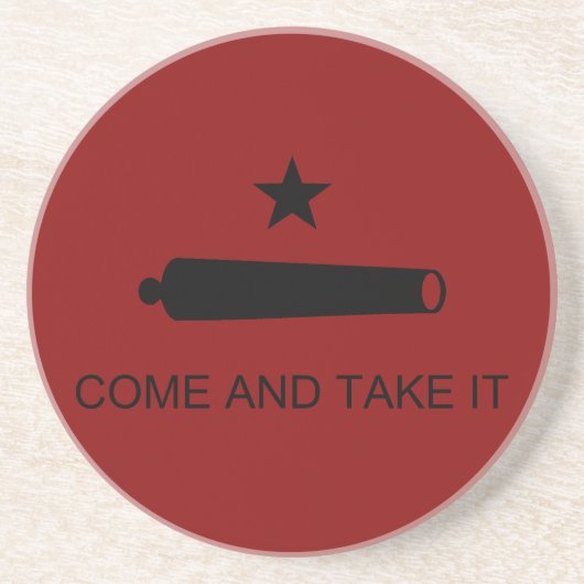 Dessous De Verre En Grès Come & Take It ! Flag de Texas State (Devant)