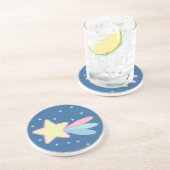 Dessous De Verre En Grès Comète étoile filante mignonne (Côté)