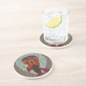 Dessous De Verre En Grès Comjurer le dragon (Côté)