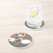 Dessous De Verre En Grès Comme Père Comme Fils. (Côté)