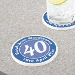Dessous De Verre En Grès Commémoration d'anniversaire avec le nom, l'âge et<br><div class="desc">Commémorez un anniversaire important avec un dessous de verre qui est décoré avec le nom du destinataire,  ainsi que leur âge,  et la date de naissance. Un garde-manger spécial qui est aussi pratique.</div>