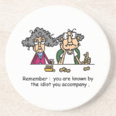 Dessous De Verre En Grès Compagnie Idiot (Devant)