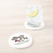 Dessous De Verre En Grès Compagnie Idiot (Côté)