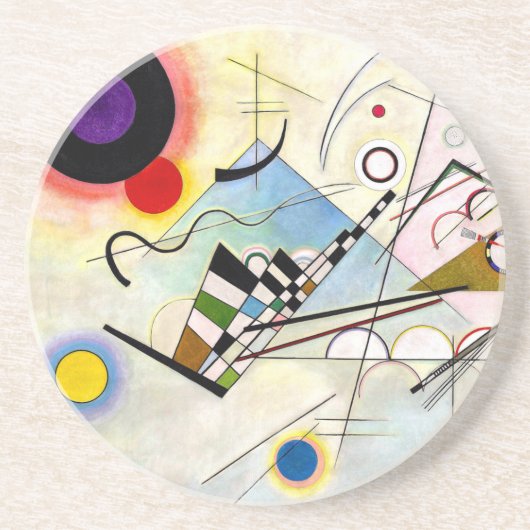 Dessous De Verre En Grès Composition Kandinsky 8 (Devant)