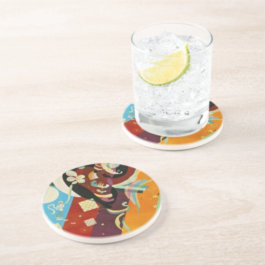 Dessous De Verre En Grès Compositon Abstrait Kandinsky IX (Côté)