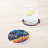 Dessous De Verre En Grès Conception abstraite de la conception tribale (Côté)