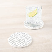 Dessous De Verre En Grès Conception abstraite géométrique de plancher (Côté)