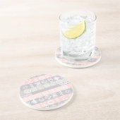 Dessous De Verre En Grès Conception de Boho Africain Ethnique (Côté)