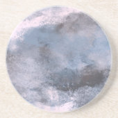 Dessous De Verre En Grès Conception de brouillard d'eau Denim (Devant)