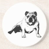Dessous De Verre En Grès Conception de Bulldog Vector (Devant)