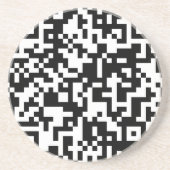 Dessous De Verre En Grès Conception de code de QR (Devant)