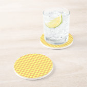 Dessous De Verre En Grès Conception de damier rétro lumineuse (Côté)