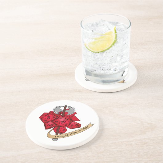 Dessous De Verre En Grès Conception de dés barbares (Côté)