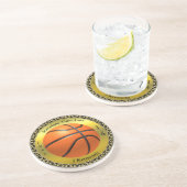 Dessous De Verre En Grès Conception de la Ligue des champions de basket-bal (Côté)