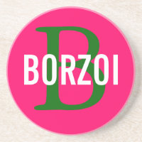 Conception de monogramme de race de barzoï
