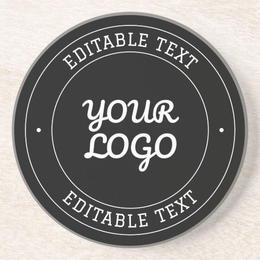 Dessous De Verre En Grès Conception de texte modifiable avec votre logo | N (Devant)