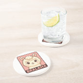 Dessous De Verre En Grès Conception d'illustration de lama mignon (Côté)