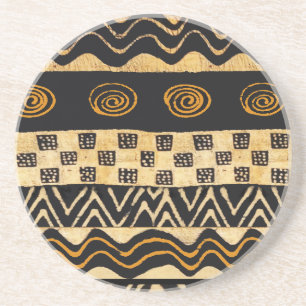 Dessous De Verre En Grès Conception du chaman tribal africain