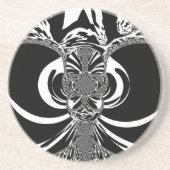 Dessous De Verre En Grès Conception ethnique (Devant)