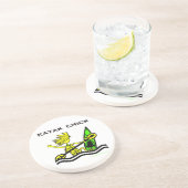 Dessous De Verre En Grès Conceptions et choses de poussin de kayak (Côté)