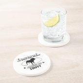Dessous De Verre En Grès Conceptions staffy drôles (Côté)