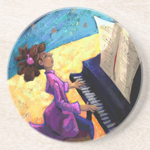 Dessous De Verre En Grès Concert de piano